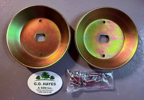 Walker Mower Blade Hub Set (2)  5706 with 10 shear bolts and 10 nuts