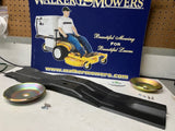 Walker Mower 52" GHS. Deck Blade Combo Set (2) 27" Blade+