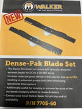 Walker Mower 48"Serrated Dense Pak Deck Blade SET 7705-60