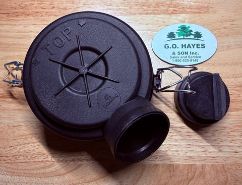Walker Mower 5088-11 Air cleaner Cap,Donaldson with 5090-2 vacuator valve