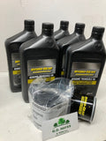 Walker Mower Hydraulic Transmission Filter oil KIT (2) Fits Most Scag Zero Turns & WalkerMowers + 5 QTS. OIL