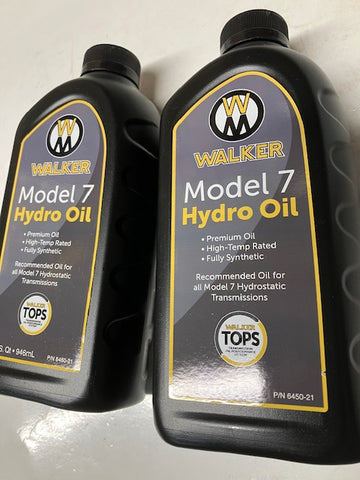 (2)Qts. Walker Mower Mobil SHC 630 Oil for Eaton Model 7 Transmissions #6450-21 (was 6450-20)