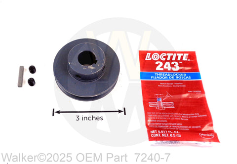 Walker Mower Drive Jack Shaft Pulley 7240-7 (7240-4)