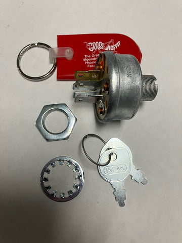 Grasshopper Mower 183806 ignition switch w/keychain