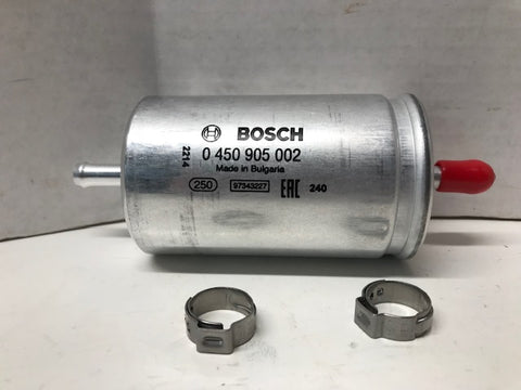 Bosch OEM EFI Fuel Filter 24 050 03 for Walker Mower External w/2 clamps