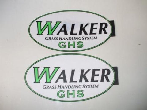 GHS Walker Mower Catcher Decals OEM 5801 (Set of 2)