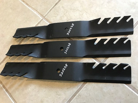 3 GH MOWER 18" SHREDDER/GATOR TOOTHY EDGE BLADE 320239 made to OEM specs