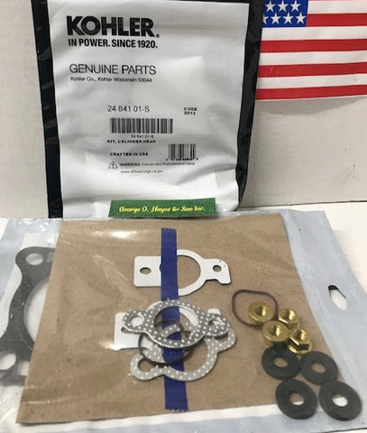 (2) OEM Kohler 24 841 01-S Head Gasket KITS (2) - 20HP Walker Mower