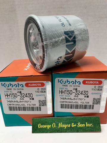 NEW GENUINE 3 KUBOTA OIL FILTERS  HH150-32430 Grasshopper 100800/Walker 7023