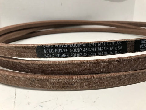 Scag Mower OEM Cutter Deck Belt #483741 (MADE WITH KEVLAR)!