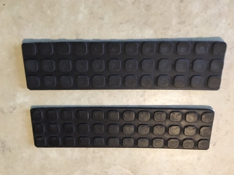 Walker Mower #5748-10  1-1/2" x 6" Front Deck Rubber Mat foot treads SET of two (2)