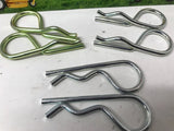 Six (6) Walker Mower Deck Hitch Pin SET OEM 7775-1+7775-2+5775-2