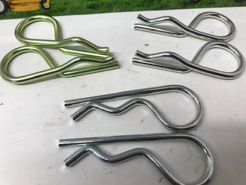 Six (6) Walker Mower Deck Hitch Pin SET OEM 7775-1+7775-2+5775-2