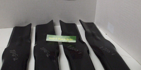 Walker Mower #7705-1 & 2 Blade SET (4) for 48" GHS Decks made to OEM Spec.