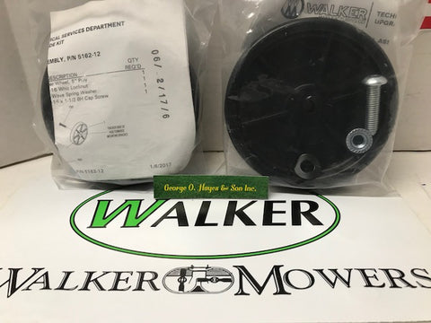 Walker Mower Deck Roller Wheels 5" Poly (SET of 2) 5162-12 (was 5162-11) OEM