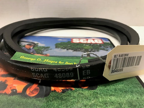 Scag Mower OEM Belt, Blade Drive #48089 (MADE WITH KEVLAR)