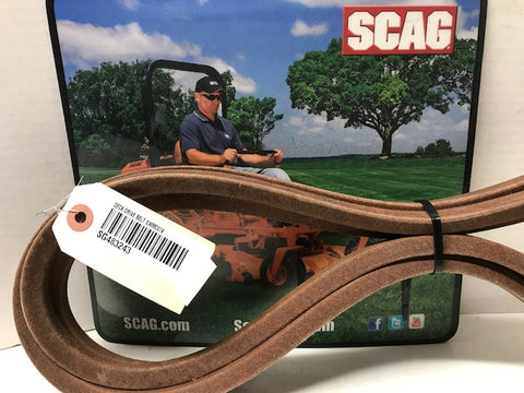 Scag Mower OEM Belt, Deck Drive Belt SWMC61V #483243 (MADE WITH KEVLAR)