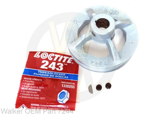 Walker Mower Hydro Pulley Part # 7244 (3-7/8" Micro V)